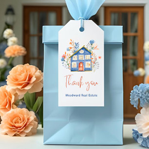 Étiquettes-cadeau Marketing de référence de revendeur Merci élégan