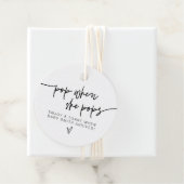 Étiquettes Cadeau MARLO Modern Bold Pop Quand Elle Pop Douche (En situation)