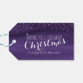 Étiquettes-cadeau Marque cadeau de Noël étoile ciel (Dos Horizontal)