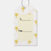 Étiquettes-cadeau Marque cadeau des étoiles de Noël (Dos)