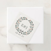 Étiquettes Cadeau Marque de monogramme rustique I Do BBQ (En situation)