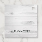 Étiquettes Cadeau Marque de monogramme rustique I Do BBQ (Dos)