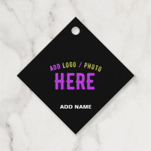 ÉTIQUETTES CADEAU MARQUE VERIFIEE NOIRE PERSONNALISABLE MODERNE ET C