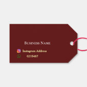 Étiquettes-cadeau Marron Prix (Devant (Horizontal))