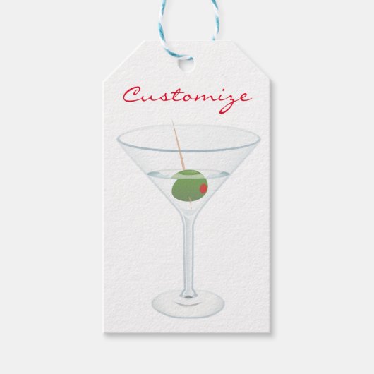 Étiquettes-cadeau Martini à l'olive sale Thunder_Cove (Devant)