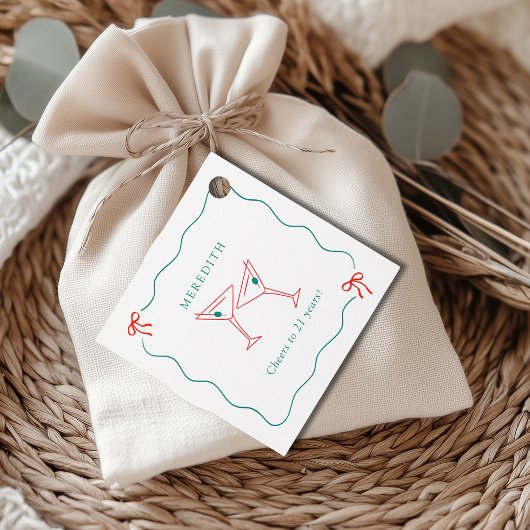 Étiquettes Cadeau Martini fête ses 21 ans