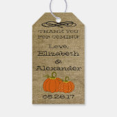 Étiquettes-cadeau Mason Jar Halloween Citrouille table de bonbons Fa (Dos)