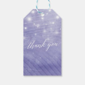 Étiquettes-cadeau Mason Jars & String Lights Mariage Merci Cadeaux (Dos)