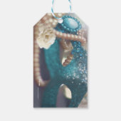 Étiquettes-cadeau Masquerade Masque & Perles Rainbow Party Favoriser (Dos)