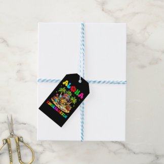 Étiquettes-cadeau Maternelle Aloha Ananas Hawaï Rentrée Scolaire