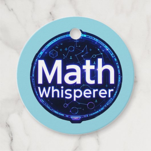 Étiquettes Cadeau Math Enseignant Math Whisperer (Devant)