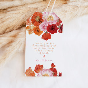 Étiquettes-cadeau MAX Fleurs Brillantes et Fête de Mariage au Prosec