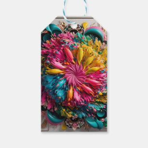 Étiquettes-cadeau Maximaliste Imprimé Éclectique Abstrait Coloré