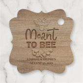 Étiquettes Cadeau Meant To Bee Honey (Dos)