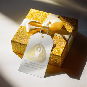 Étiquettes-cadeau Méditation de l'instructeur de yoga Pose Bodhi Lea