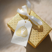 Étiquettes-cadeau Méditation de l'instructeur de yoga Pose Bodhi Lea