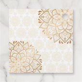 Étiquettes Cadeau Mehndi avec la mariée au henné indienne mignonne p (Dos)