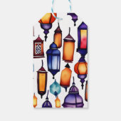 Étiquettes-cadeau Mehndi Maroc Arc de style arabe merci pour (Dos)