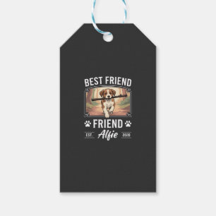 Étiquettes-cadeau Meilleur Ami Alfie Amoureux des Chiens