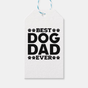 Étiquettes-cadeau Meilleur Chien Papa Jamais - Amoureux des chiens &