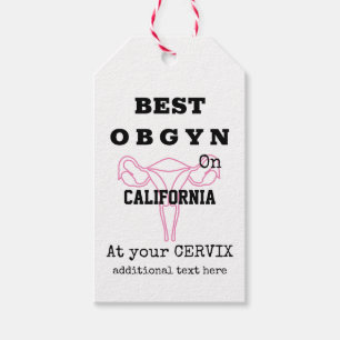 Étiquettes-cadeau Meilleur OBGYN en gynécologue urbain ou urbain