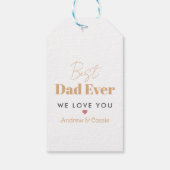 Étiquettes-cadeau Meilleur papa (Dos)