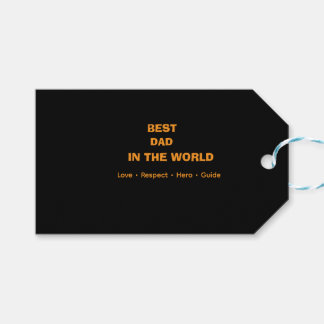 ÉTIQUETTES-CADEAU MEILLEUR PÈRE AU MONDE