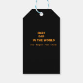 ÉTIQUETTES-CADEAU MEILLEUR PÈRE AU MONDE (Dos)