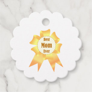 Étiquettes Cadeau Meilleure maman jamais Golden Lauréat du prix ruba
