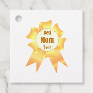 Étiquettes Cadeau Meilleure maman jamais Golden Lauréat du prix ruba