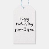 Étiquettes-cadeau Meilleure maman jamais Word Art (Dos)