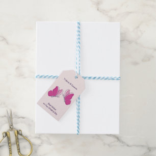Étiquettes-cadeau Meilleurs Vœux pour Votre Jour de Mariage 2 Papill