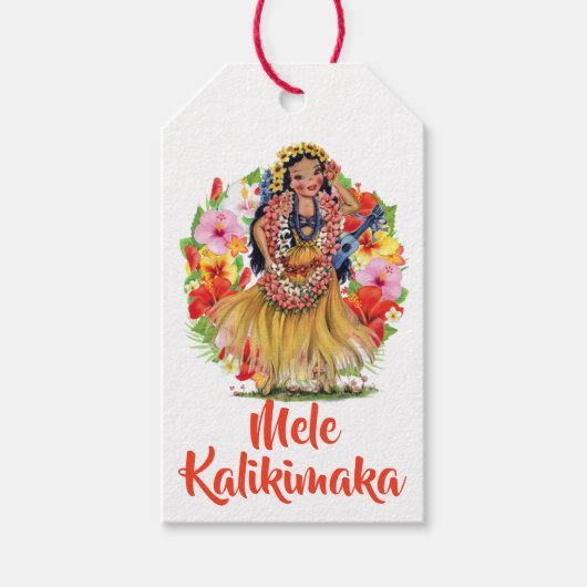 Étiquettes-cadeau Mele Kalikimaka (Devant)
