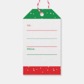 Étiquettes-cadeau Mele Kalikimaka Photo Noël (Dos)