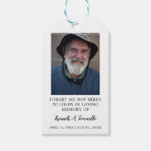 Étiquettes-cadeau Memorial Seed Packet Classic Funeral Favoriser (Devant)