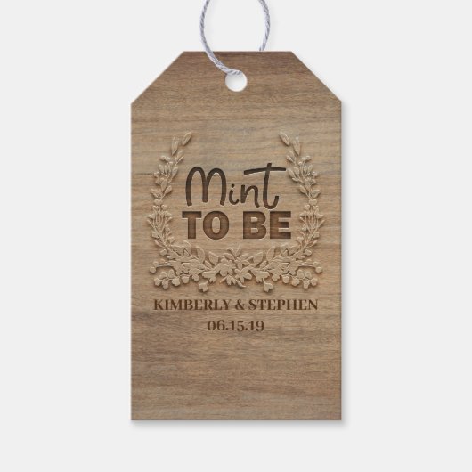 Étiquettes-cadeau Mention à être Mariage (Devant)