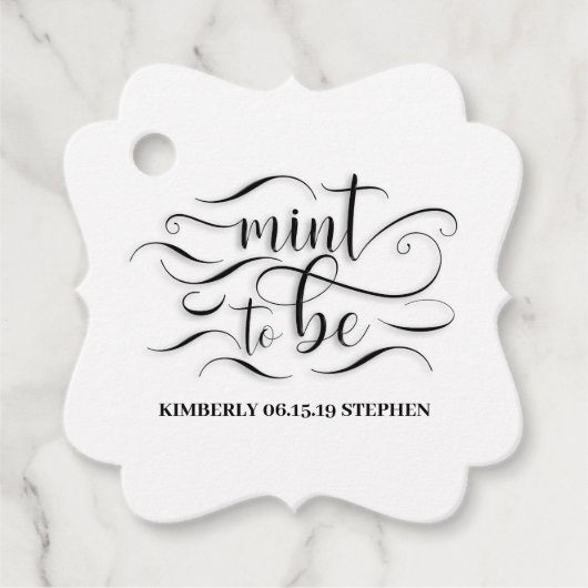 Étiquettes Cadeau Mention à être Mariage (Devant)