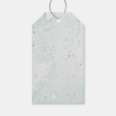 Étiquettes-cadeau MER côtière et salutations Parties scintillant tur (Dos)