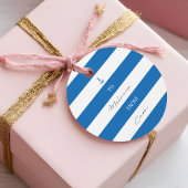 Étiquettes Cadeau Mer et salutations Ocean Watercolor Seashell Wreat