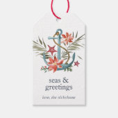 Étiquettes-cadeau Mer et salutations | Vacances côtières (Devant)