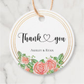 Étiquettes Cadeau Merci (Devant)