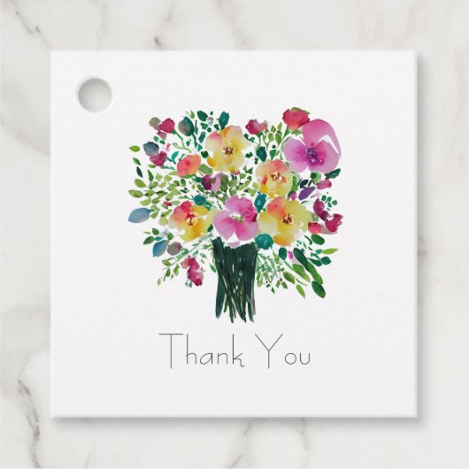 Étiquettes Cadeau Merci (Devant)