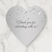 Étiquettes Cadeau Merci 25e année Anniversaire du Mariage d'argent (Dos)