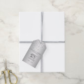 Étiquettes-cadeau Merci 25e année Anniversaire du Mariage d'argent (Avec de la ficelle)