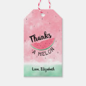 Étiquettes-cadeau Merci À Melon Watercolor (Devant)