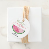 Étiquettes Cadeau Merci à Melon Watermelon Merci (En situation)