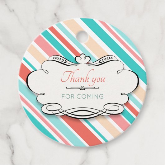 Étiquettes Cadeau Merci à venir (Devant)