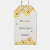 Étiquettes-cadeau Merci abeille et nid d'abeille (Dos)