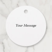 Étiquettes Cadeau Merci Ajouter un nom Message personnalisé Créer (Dos)