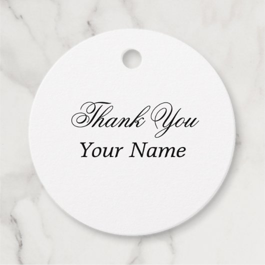 Étiquettes Cadeau Merci Ajouter un nom Message personnalisé Créer (Devant)